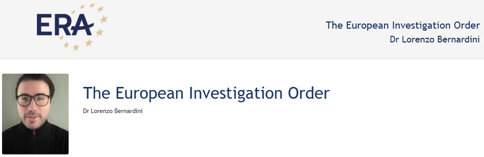 e-Presentation Dr Lorenzo Bernardini