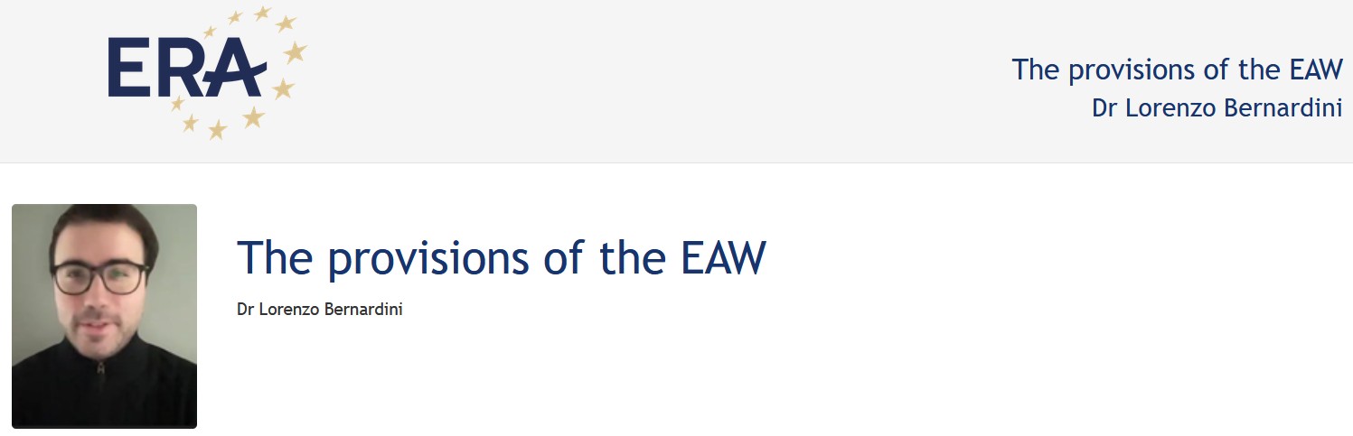 e-Presentation Dr Lorenzo Bernardini